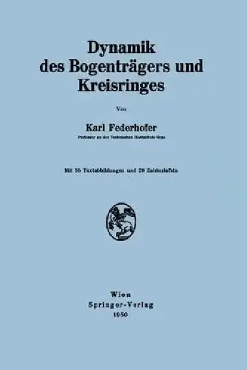 Cover of Dynamik Des Bogenträgers Und Kreisringes