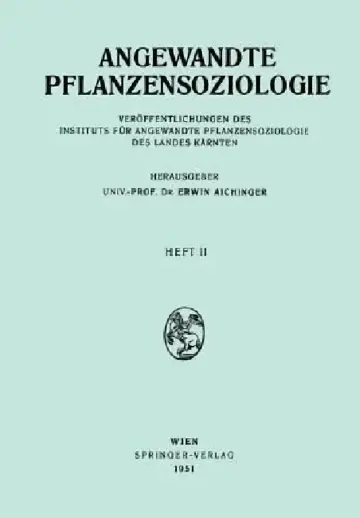 Cover of Angewandte Pflanzensoziologie