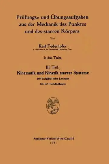 Cover of Kinematik Und Kinetik Starrer Systeme