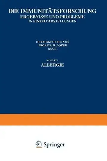 Cover of Die Immunitätsforschung