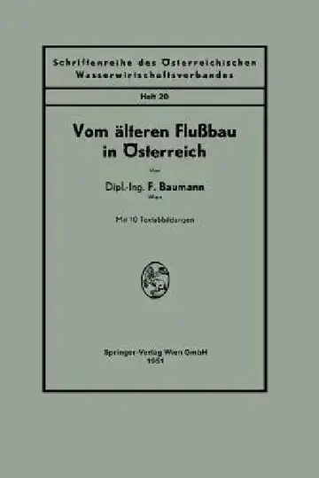 Cover of Vom Älteren Flußbau in Österreich
