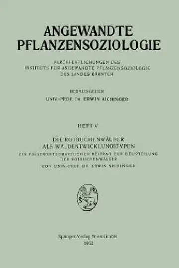 Cover of Die Rotbuchenwälder ALS Waldentwicklungstypen