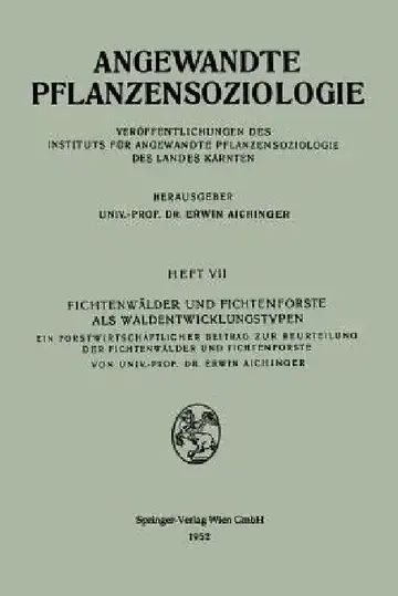 Cover of Fichtenwälder Und Fichtenforste ALS Waldentwicklungstypen