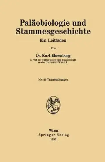 Cover of Paläobiologie Und Stammesgeschichte