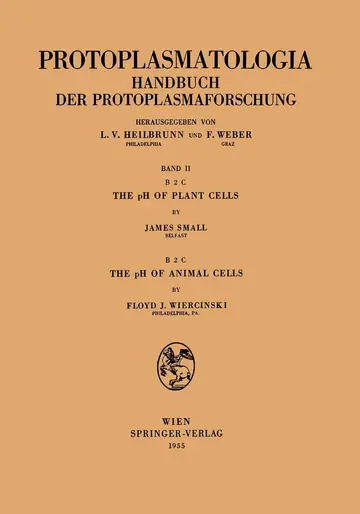 Cover of The pH of Plant Cells the pH of Animal Cells