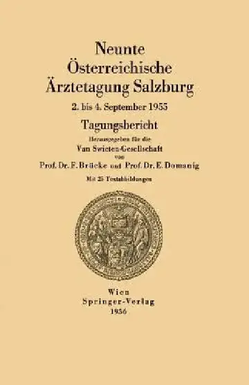 Cover of Neunte Österreichische Ärztetagung Salzburg