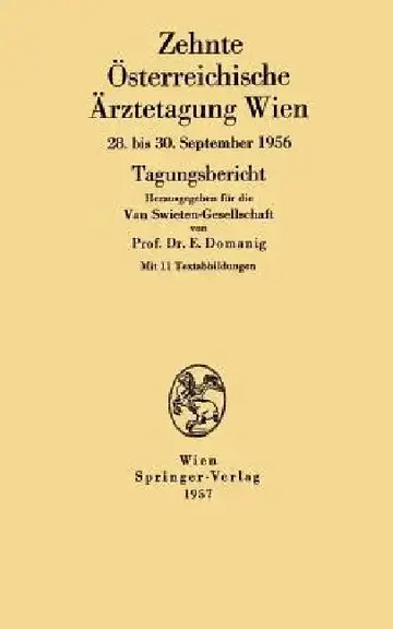Cover of Zehnte Österreichische Ärztetagung Wien