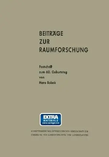 Cover of Beiträge Zur Raumforschung