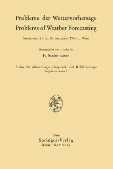 Cover of Probleme Der Wettervorhersage / Problems of Weather Forecasting