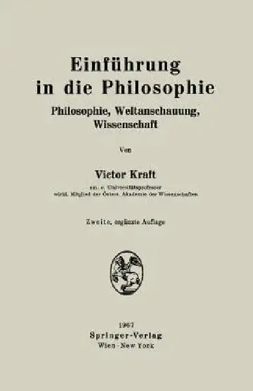 Cover of Einführung in Die Philosophie