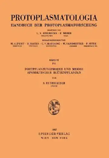 Cover of Fortpflanzungsmodus Und Meiose Apomiktischer Blütenpflanzen
