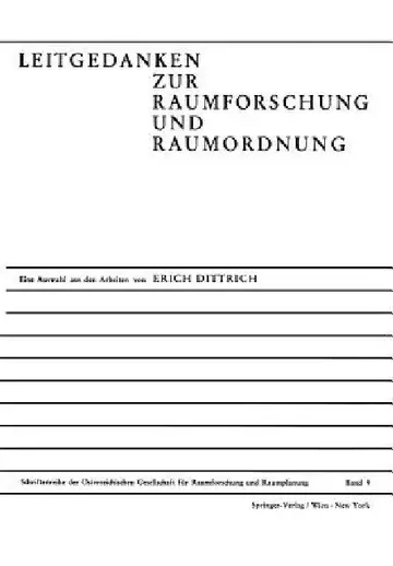 Cover of Leitgedanken Zur Raumforschung Und Raumordnung