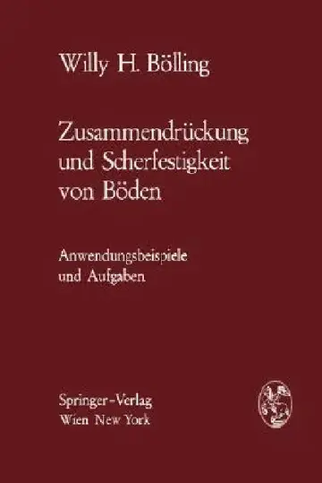 Cover of Zusammendrückung Und Scherfestigkeit Von Böden