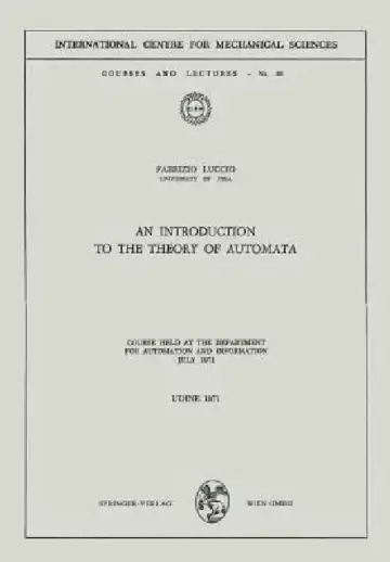 Cover of An Introduction to the Theory of Automata
