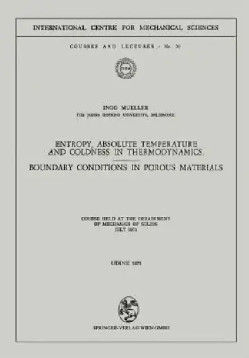 Cover of Entropy, Absolute Temperature and Coldness in Thermodynamics