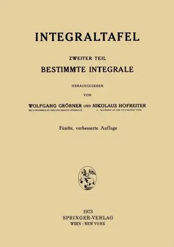 Cover of Integraltafel