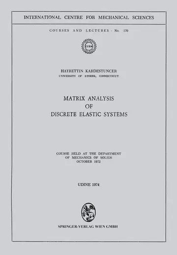 Cover of Matrix Analysis of Discrete Elastic Systems