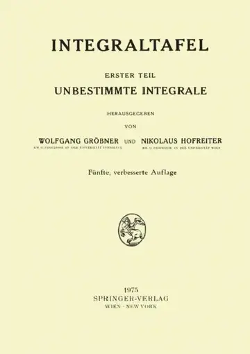 Cover of Integraltafel