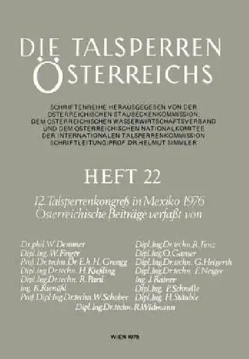 Cover of 12. Talsperrenkongreß in Mexiko 1976