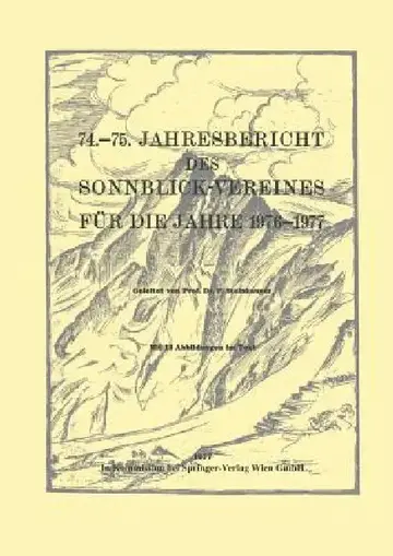 Cover of 74.-75. Jahresbericht Des Sonnblick-Vereines Für Die Jahre 1976-1977