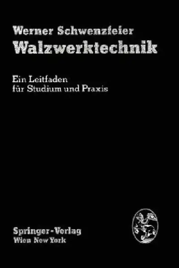 Cover of Walzwerktechnik