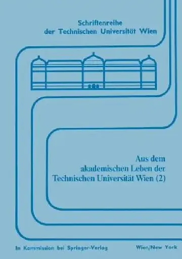 Cover of Aus Dem Akademischen Leben Der Technischen Universität Wien (2)