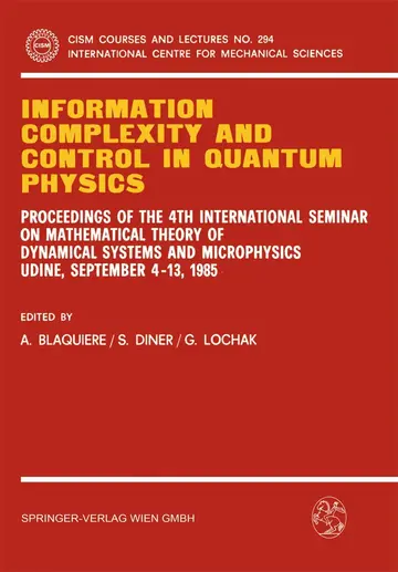 Cover of Information Complexity and Control in Quantum Physics