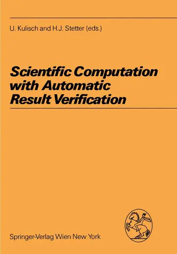 Cover of Scientific Computation with Automatic Result Verification