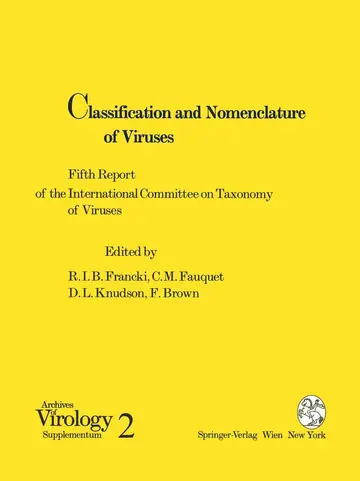 Cover of Classification and Nomenclature of Viruses
