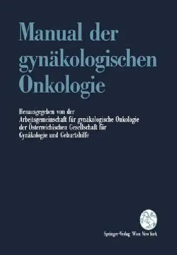 Cover of Manual Der Gynäkologischen Onkologie