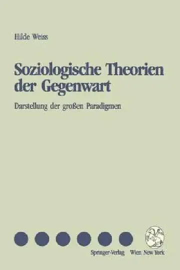 Cover of Soziologische Theorien Der Gegenwart