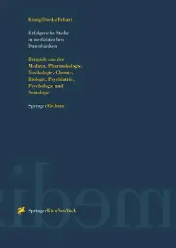 Cover of Erfolgreiche Suche in Medizinischen Datenbanken