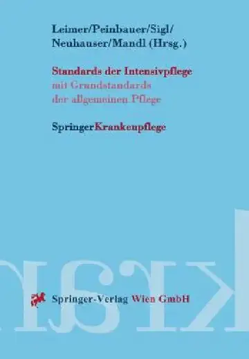 Cover of Standards Der Intensivpflege