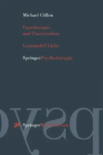 Cover of Paartherapie Und Paarsynthese