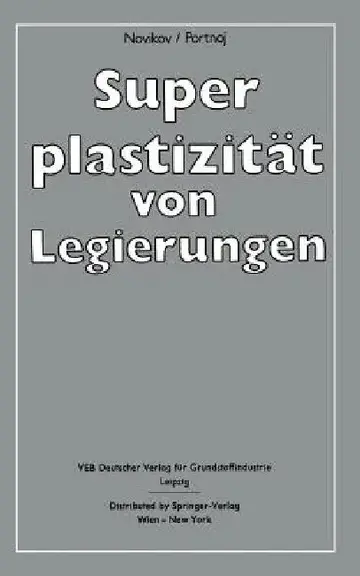 Cover of Superplastizität Von Legierungen