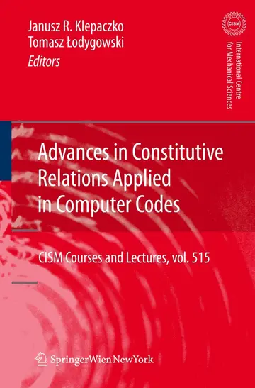 Cover of Advances in Constitutive Relations Applied in Computer Codes