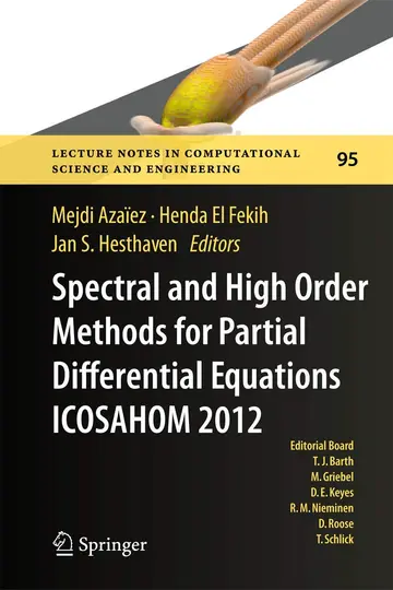 Cover of Spectral and High Order Methods for Partial Differential Equations ICOSAHOM 2012