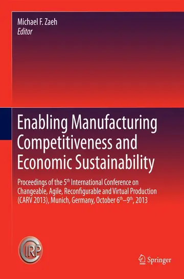 Cover of Enabling Manufacturing Competitiveness and Economic Sustainability