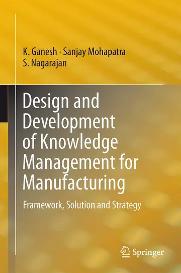 Cover of Design and Development of Knowledge Management for Manufacturing