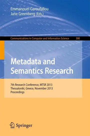 Cover of Metadata and Semantics Research