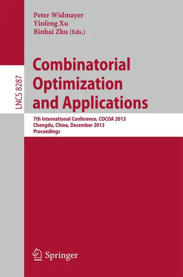 Cover of Combinatorial Optimization and Applications