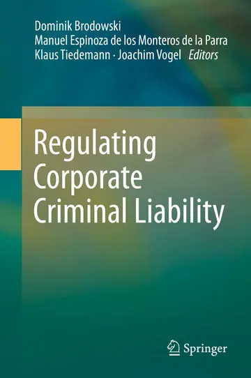 Cover of Regulating Corporate Criminal Liability
