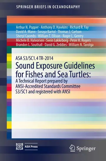 Cover of Asa S3/Sc1.4 Tr-2014 Sound Exposure Guidelines for Fishes and Sea Turtles