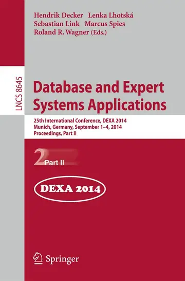 Cover of Database and Expert Systems Applications