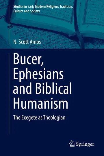Cover of Bucer, Ephesians and Biblical Humanism