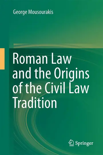 Cover of Roman Law and the Origins of the Civil Law Tradition