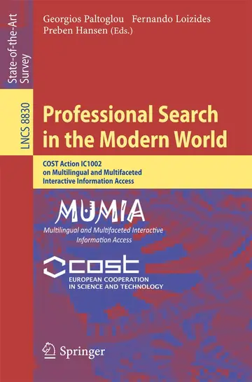 Cover of Professional Search in the Modern World