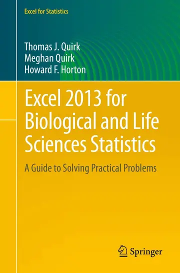 Cover of Excel 2013 for Biological and Life Sciences Statistics