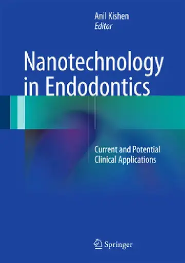 Cover of Nanotechnology in Endodontics