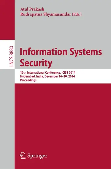 Cover of Information Systems Security